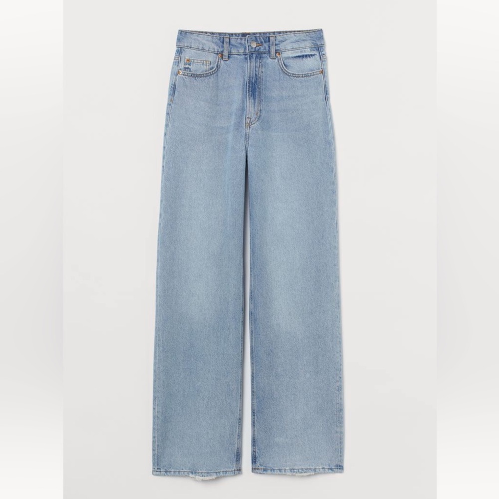 H&M Wide Leg High Rise Jeans